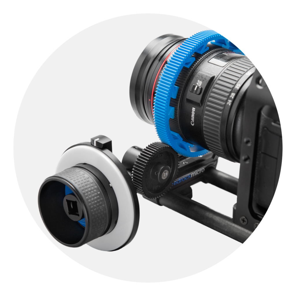 Redrock Micro Follow Focus Lens Gears Gear D Blue DSLR Rig Support Canon Tilta 